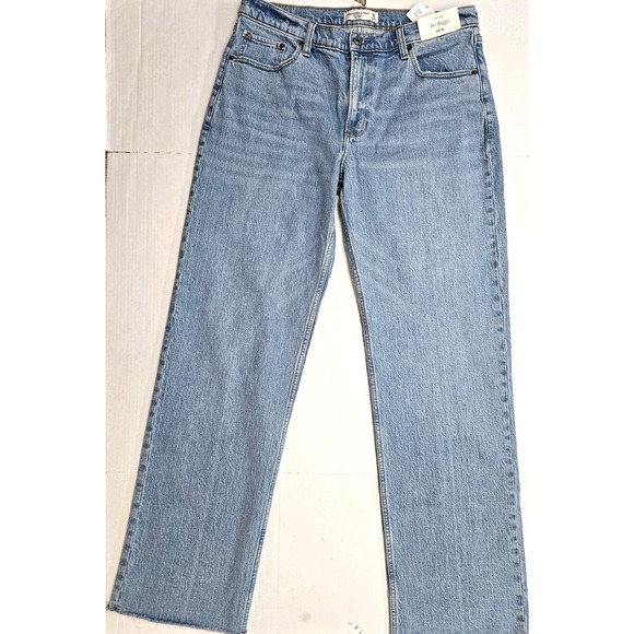 Abercrombie & Fitch Jeans Women's Size 29 Long Baggy Fit Low Rise Y2K Style - Picture 1 of 7